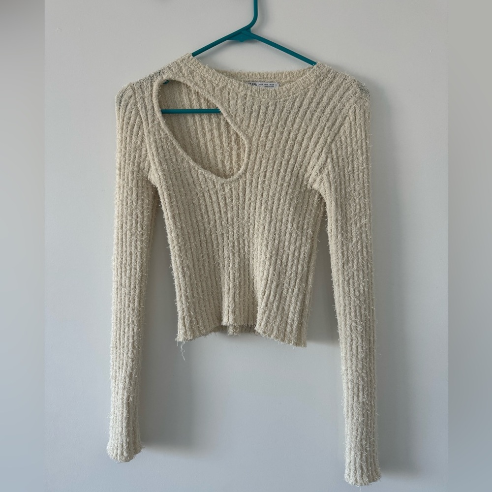 Zara Cutout Knit Sweater